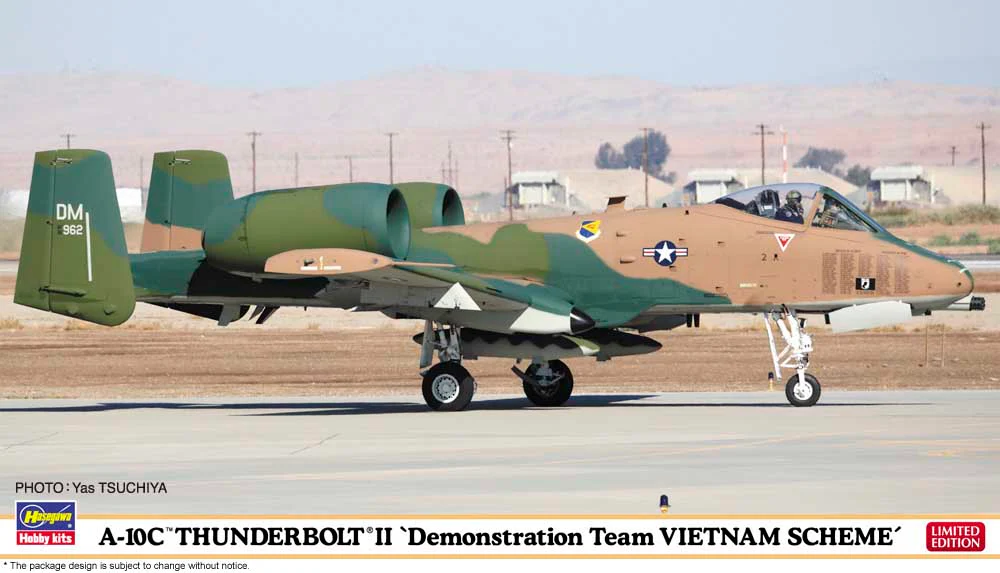 Hasegawa 1/72 Modern U.S. Jet Attacker, A-10C Thunderbolt Ii "Demonstration Team Vietnam Scheme"