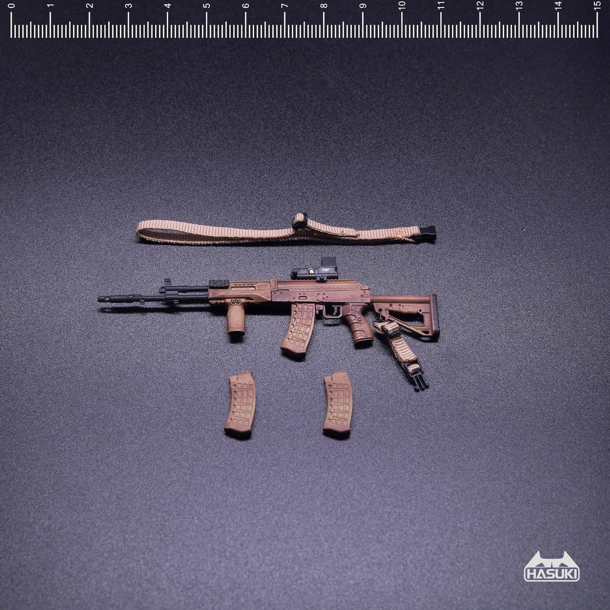 Hasuki WM-03A Assult Rifle Set (Coyote Brown) 1/12 Scale Accessory - Image 2