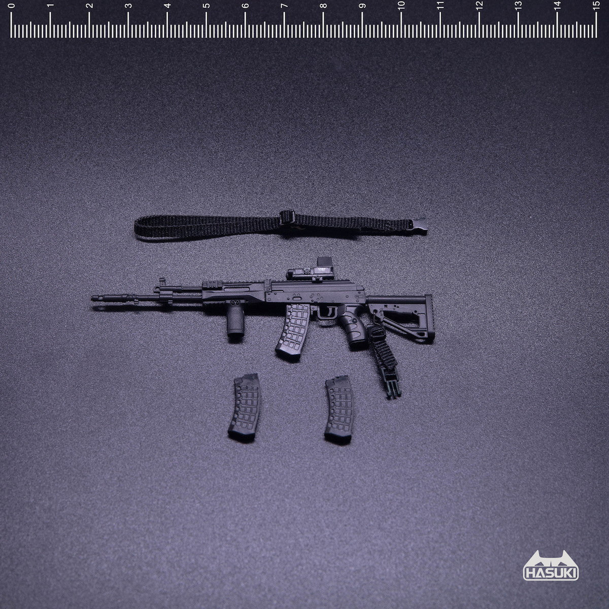 Hasuki WM-03B Assult Rifle Set (Black) 1/12 Scale Accessory - Image 2