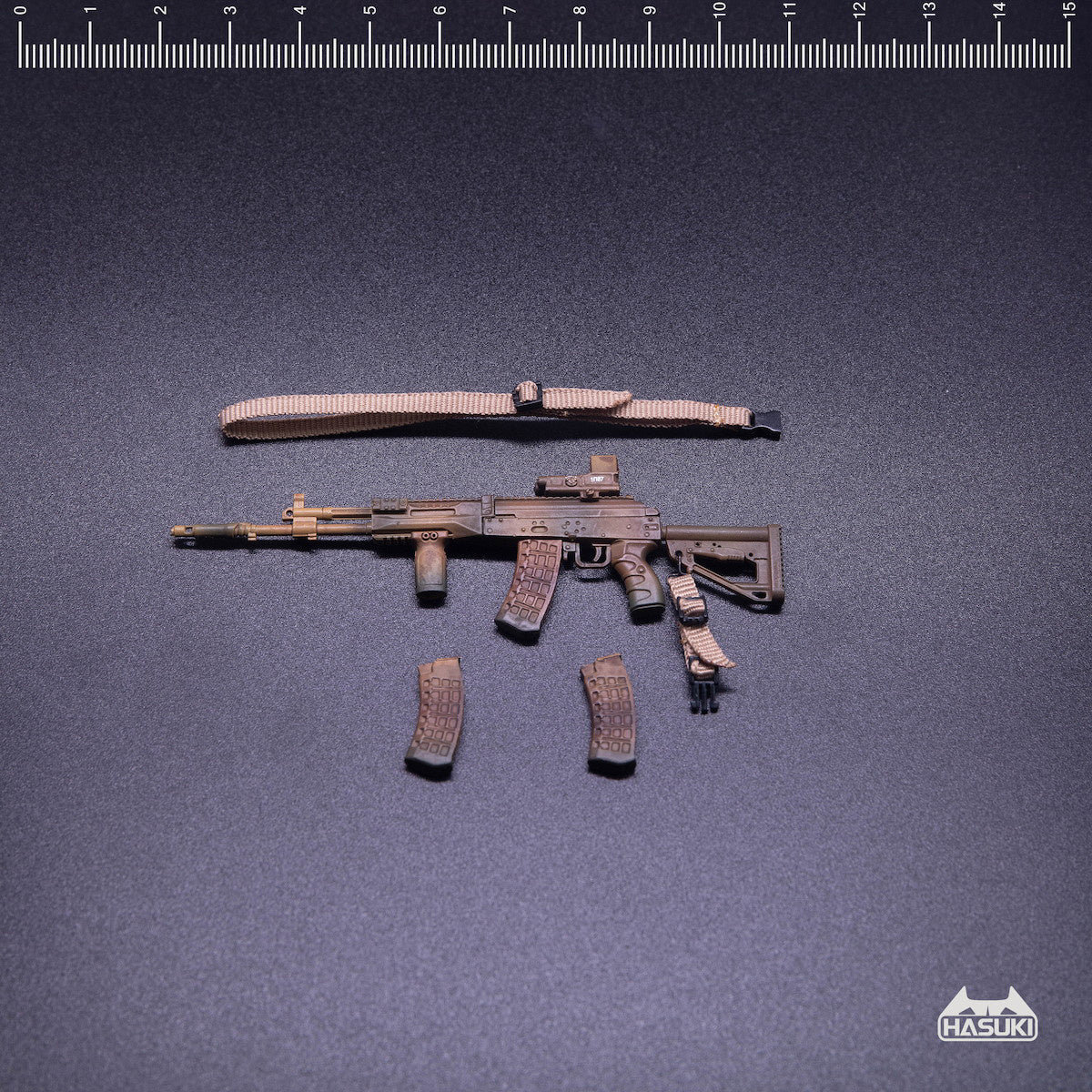 Hasuki WM-03C Assult Rifle Set (Desert Camouflage) 1/12 Scale Accessory - Image 2