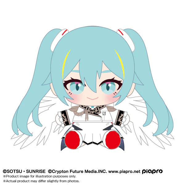 Gundam x Miku Anniversary Special Project Hatsune Miku x Wing Gundam Zero EW Plush - Image 2
