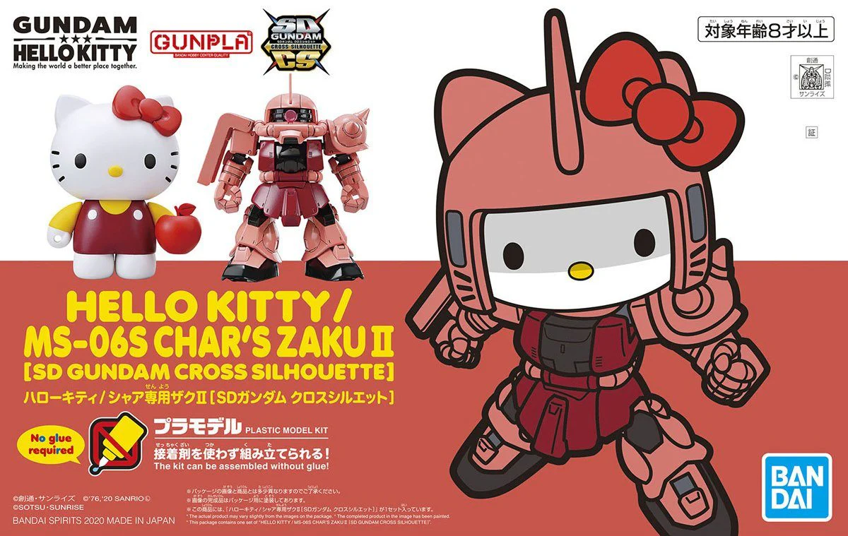 Hello Kitty x SD Gundam Cross Silhouette MS-06S Char's Zaku II - Image 2