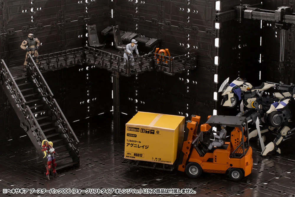 Hexa Gear Booster Pack 006 Forklift (Orange Vers.) 1/24 Scale Model Kit - Image 7