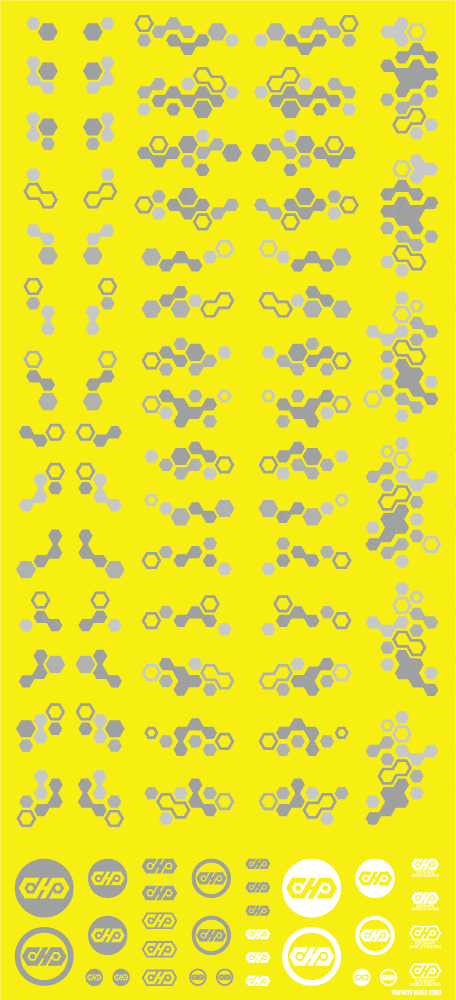 Hex Camouflage Decal 2 Gray (1 sheet) - Image 3