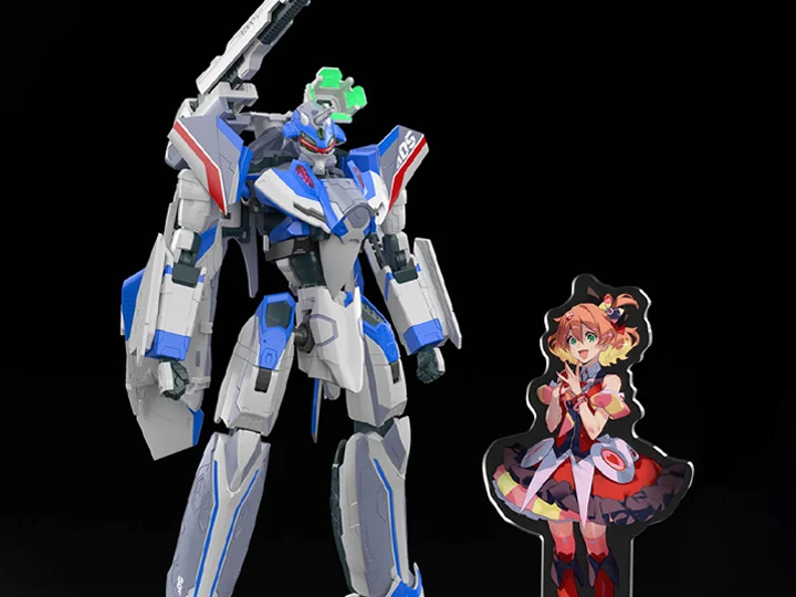 Macross Delta HG Hayate Immelmann's VF-31J Siegfried (Deluxe Set Ver.) 1/100 Scale Model Kit
