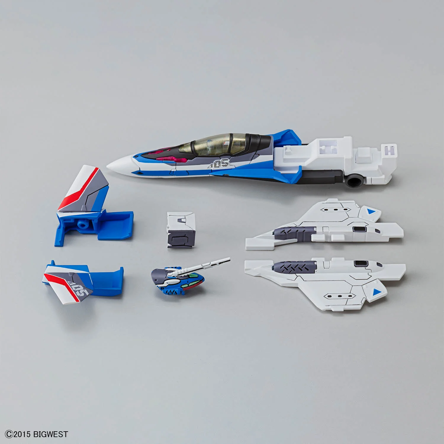 Macross Delta HG Hayate Immelmann's VF-31J Siegfried (Deluxe Set Ver.) 1/100 Scale Model Kit - Image 10