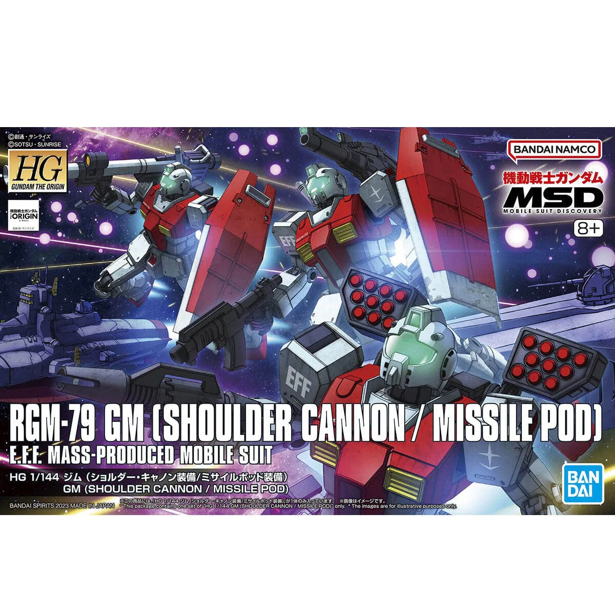 HG 1/144 GM (Shoulder Cannon Equipped/Missile Pod Equipped) - Image 2