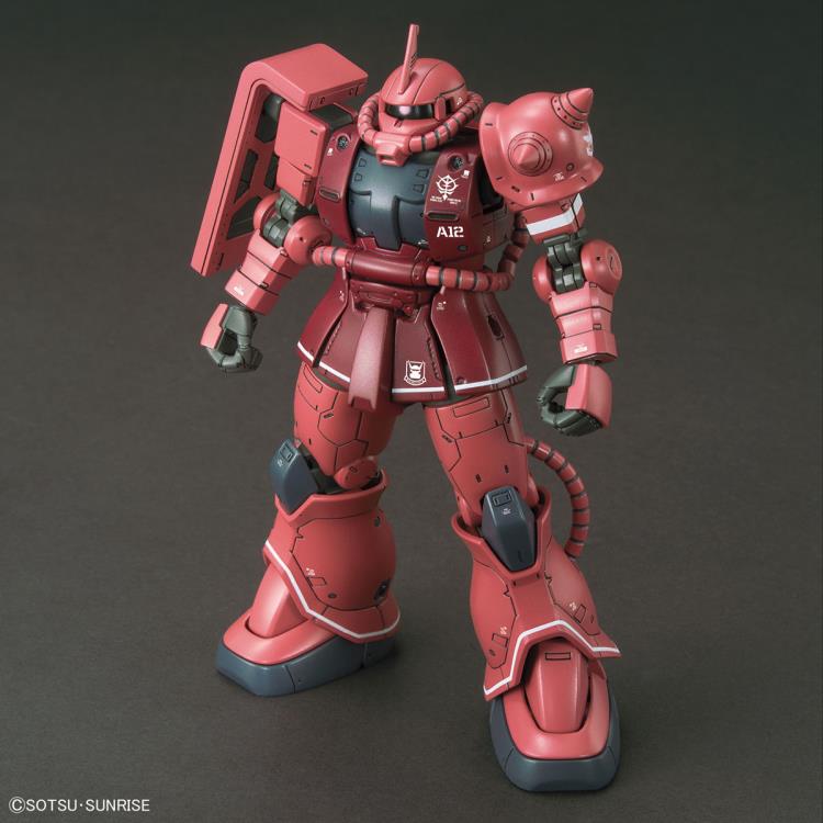 HG-The Origin 1/144 #024 MS-06S Zaku II (Char Red Comet Ver.) - Image 5
