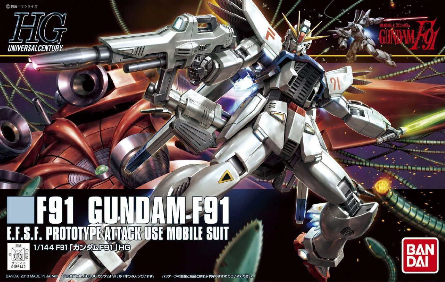 HGUC 1/144 #167 Gundam F91 - Image 2