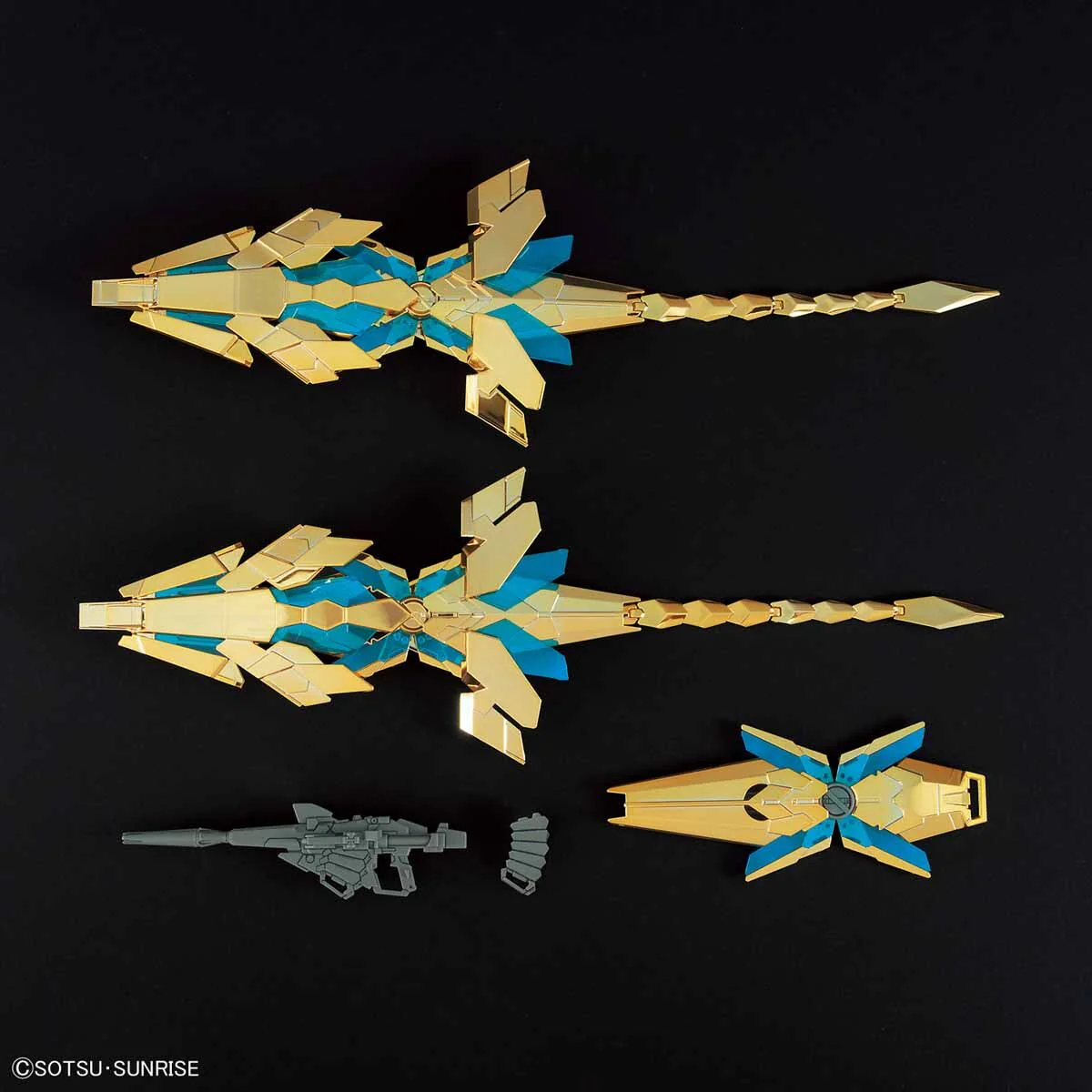 HGUC 1/144 #216 Unicorn Gundam 03 Phenex Destroy Mode (Narrative Ver.) Gold Coating - Image 5