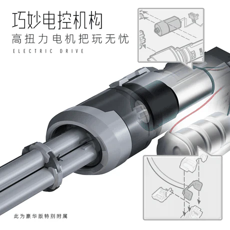 Hobby Mio Electric Drive Gatling Cannon WK-01 Model Kit - Image 3