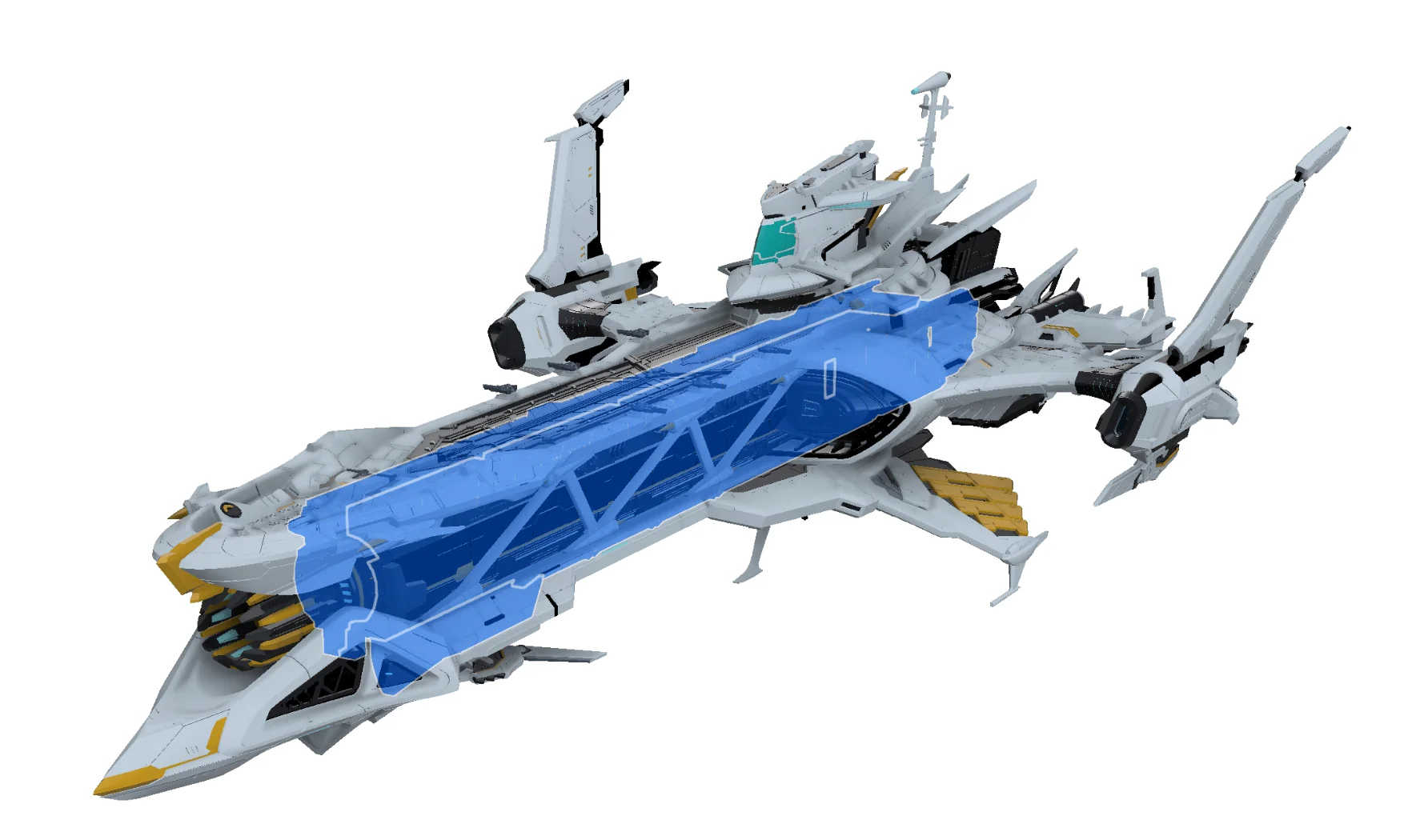 Honkai Impact 3rd Hyperion 1/2000 Scale Model (Pre-assembled) - Image 7