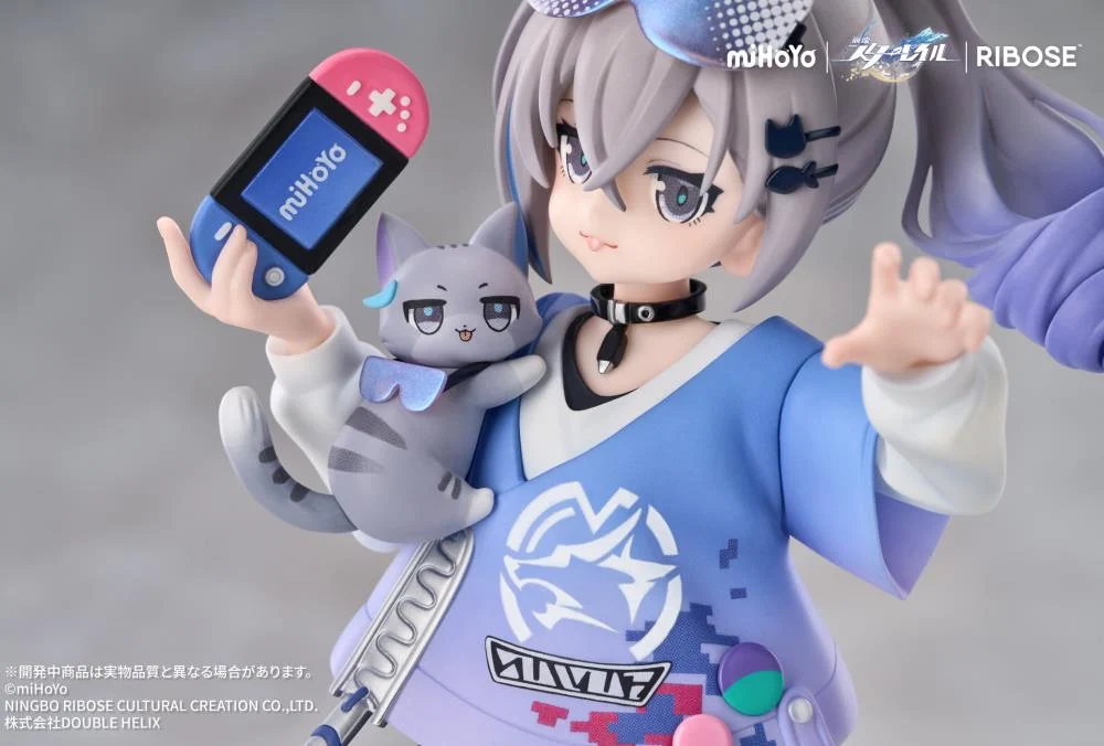 Honkai Star Rail Rise Up+ Chibi Cat Series Silver Wolf Figure - Image 16