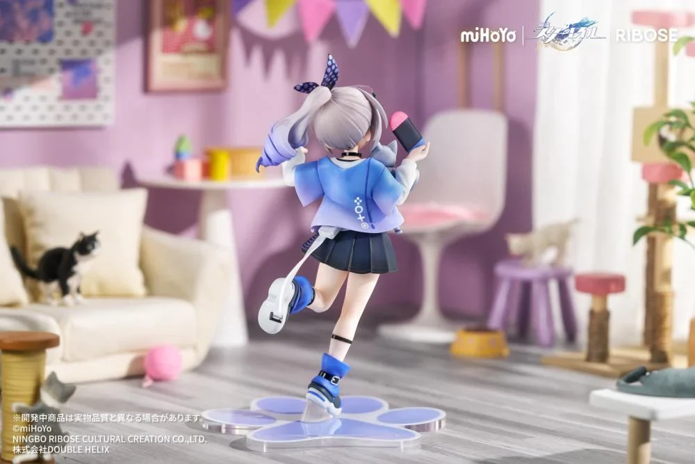 Honkai Star Rail Rise Up+ Chibi Cat Series Silver Wolf Figure - Image 4