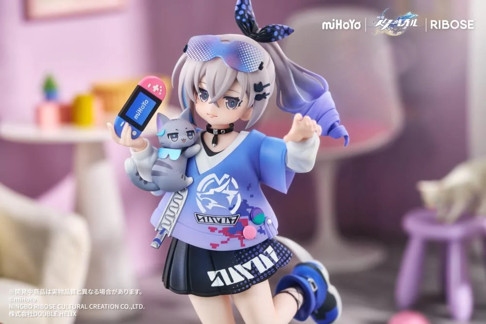 Honkai Star Rail Rise Up+ Chibi Cat Series Silver Wolf Figure - Image 6