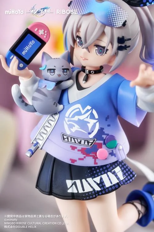Honkai Star Rail Rise Up+ Chibi Cat Series Silver Wolf Figure - Image 8