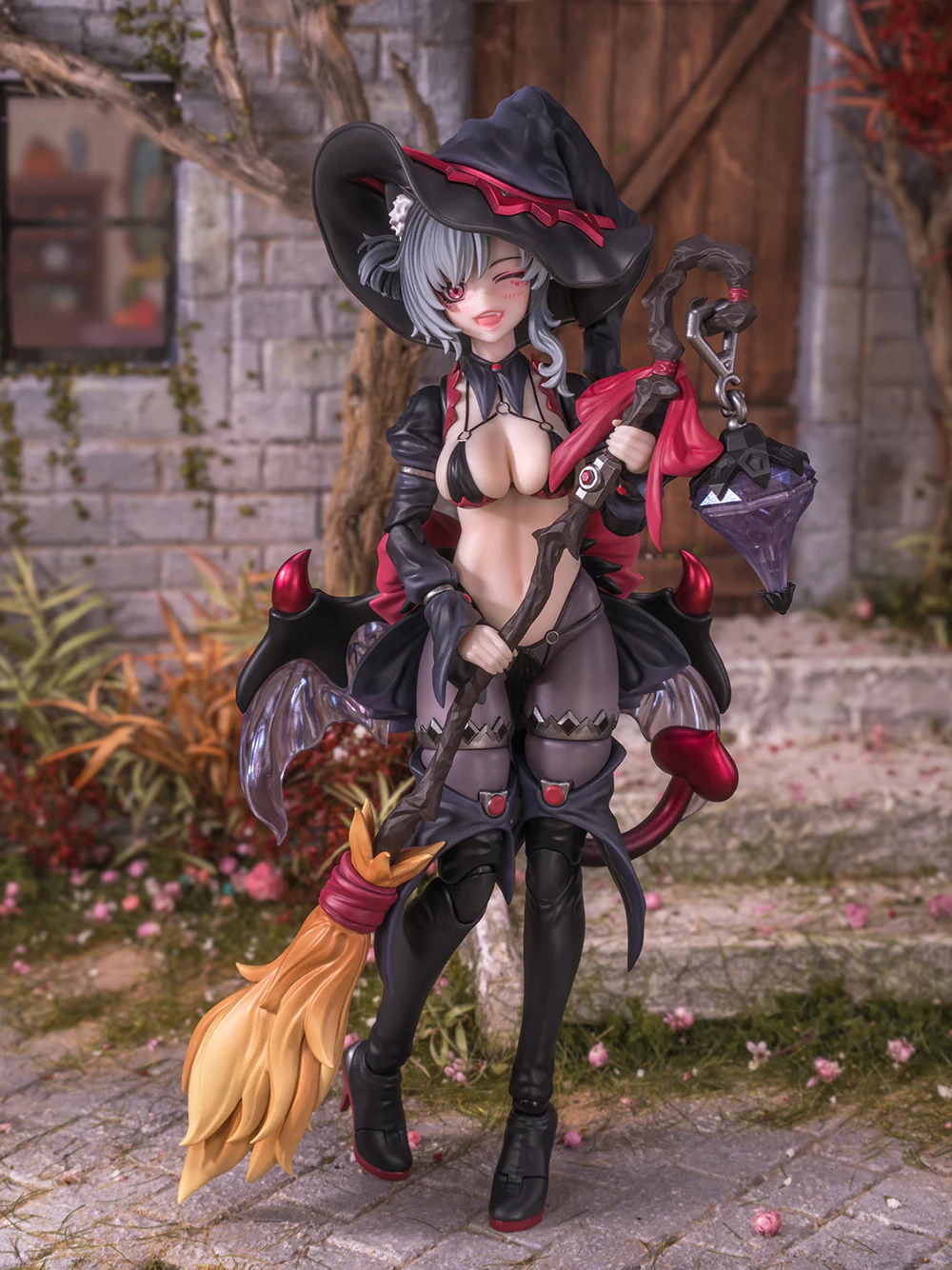 Witch of the Other World Apprentice Witch Hoshikawa Cat (Black Hair Ver.) 1/12 Scale Action Figure - Image 2