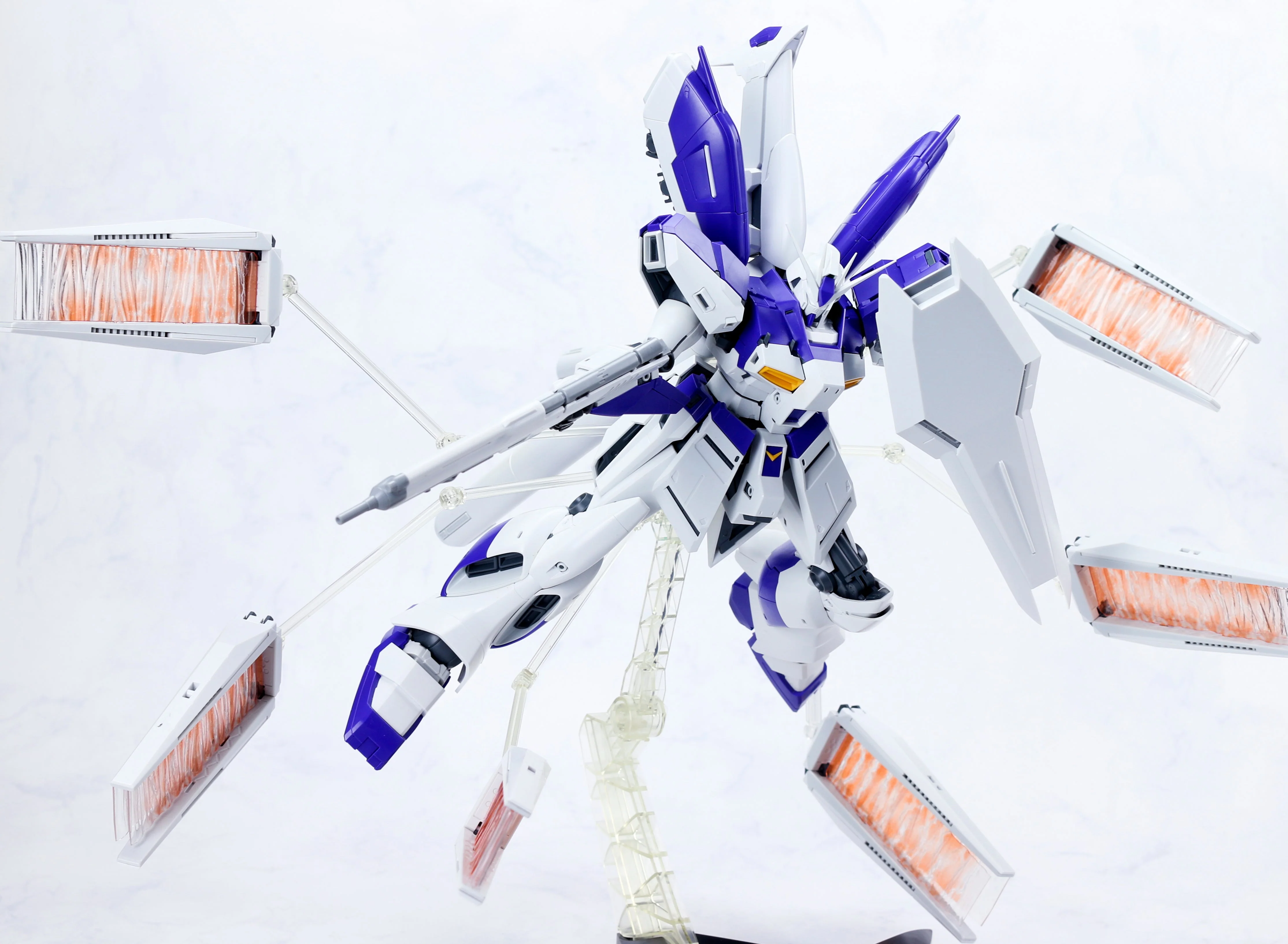 Effects Wings EWMG010A Hyper Mega Launcher For MG Hi Nu Gundam 1/100 With Funnel Effects - Image 10