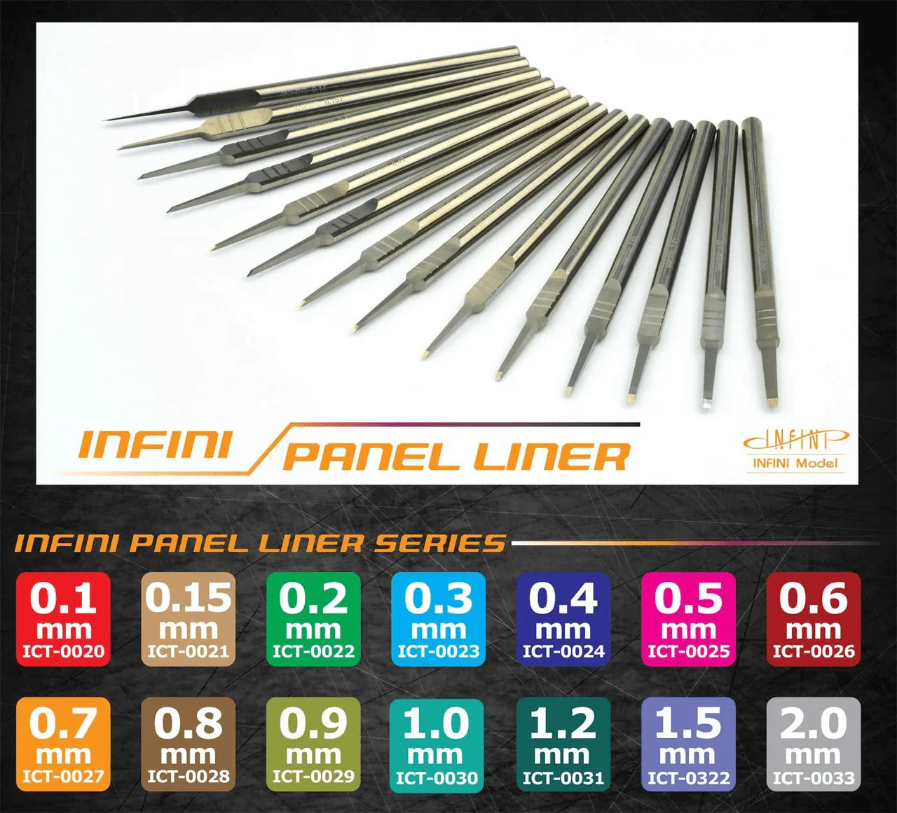INFINI Model Panel Liner 0.3mm (Etching Tool) - Image 2