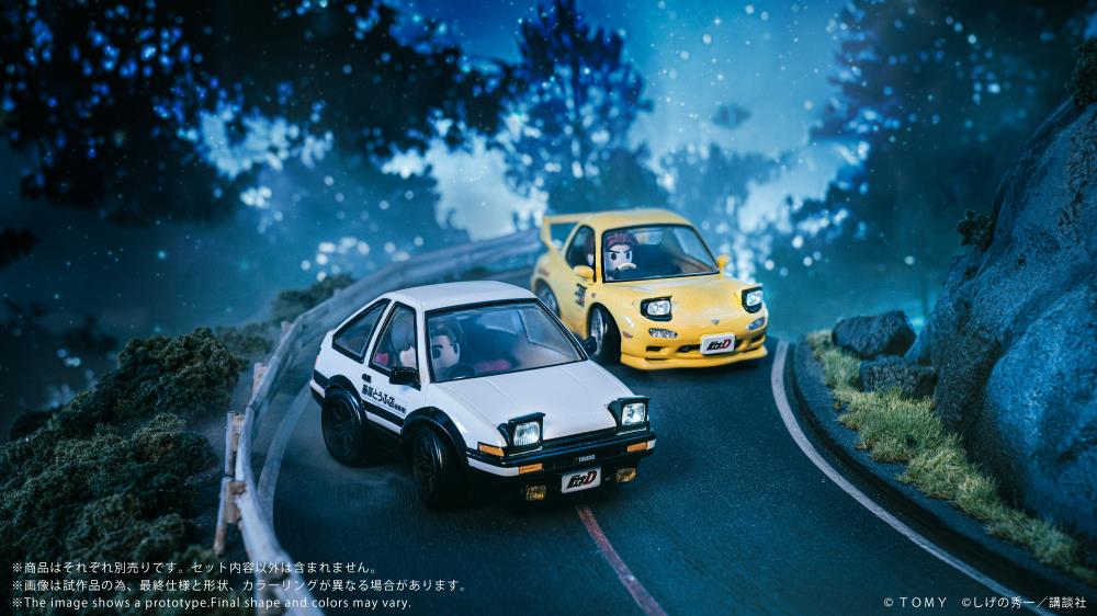 Initial D Q Village QV-05 Toyota AE86 TRUENO Model Kit Set - Image 3