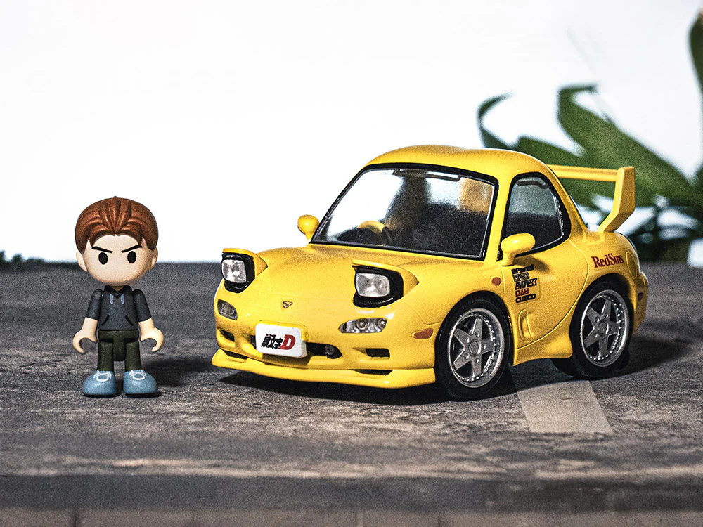 Initial D Q Village QV-06 Mazda RX-7 FD3S Model Kit Set