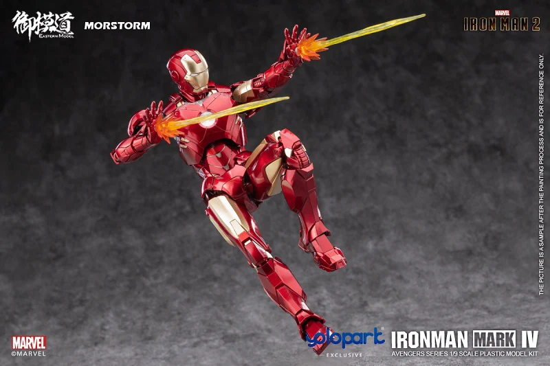 Iron Man 2 Iron Man Mark 4/6 Deluxe 1/9 Scale Model Kit - Image 21
