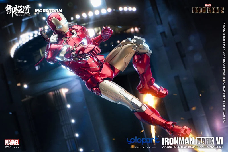 Iron Man 2 Iron Man Mark 4/6 Deluxe 1/9 Scale Model Kit - Image 27