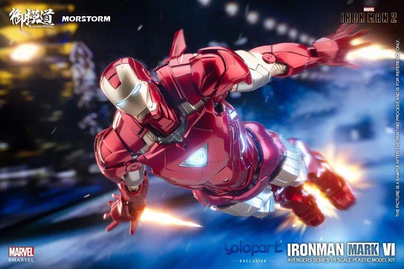 Iron Man 2 Iron Man Mark 4/6 Deluxe 1/9 Scale Model Kit - Image 30
