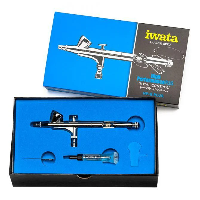 Iwata High Performance HP-B Plus Gravity Feed Dual Action Airbrush - Image 2