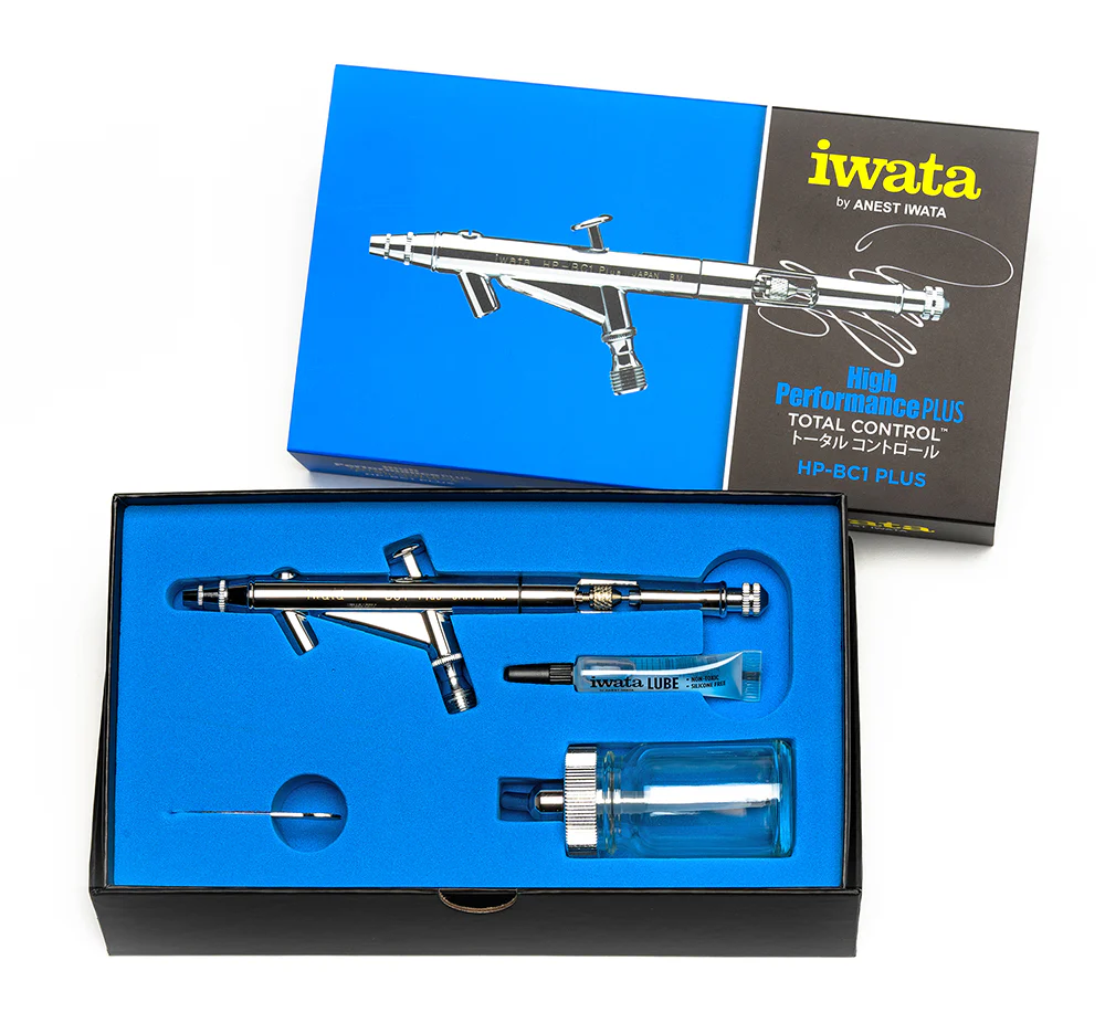 IWATA High-Performance HP-BC Plus Siphon Feed Dual Action Airbrush - Image 3