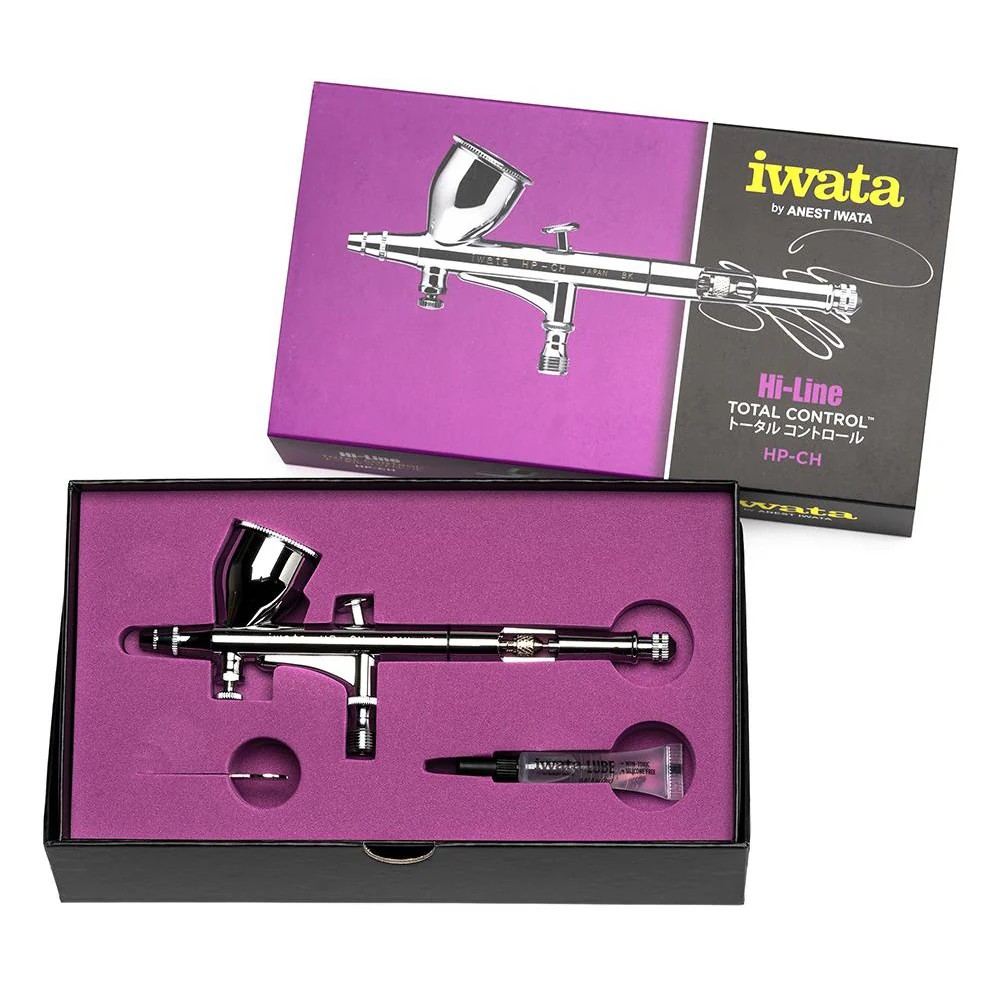 Iwata Hi-Line HP-CH Gravity Feed Dual Action Airbrush - Image 2