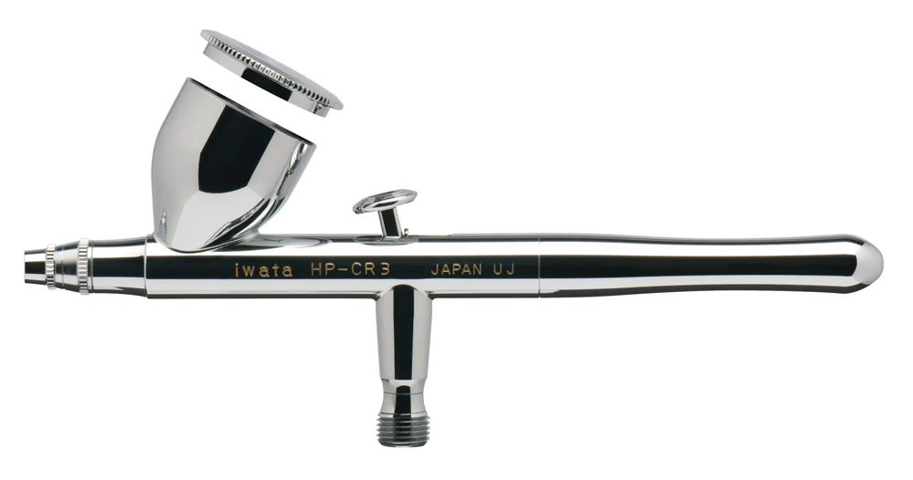 IWATA Revolution HP-CR3 Gravity Feed Dual Action Airbrush - Image 2
