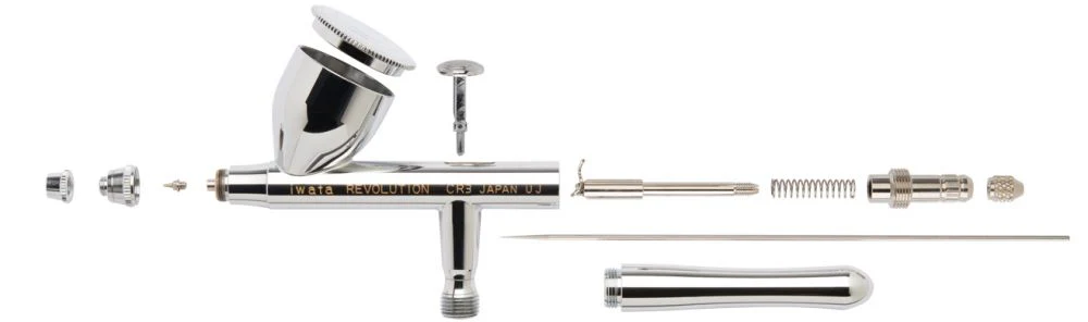 IWATA Revolution HP-CR3 Gravity Feed Dual Action Airbrush - Image 4