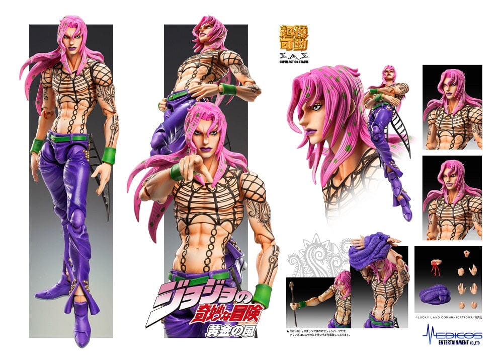 JoJo's Bizarre Adventure: Golden Wind Super Action Statue Diavolo (Reissue) - Image 7