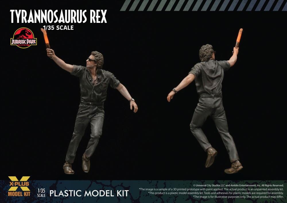 Jurassic Park Tyrannosaurus Rex 1/35 Scale Model Kit - Image 13