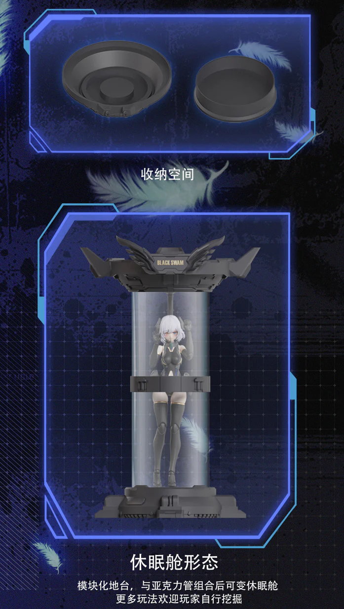 Mecha Angel Series Black Swan Elysia 1/12 Scale Model Kit - Image 16