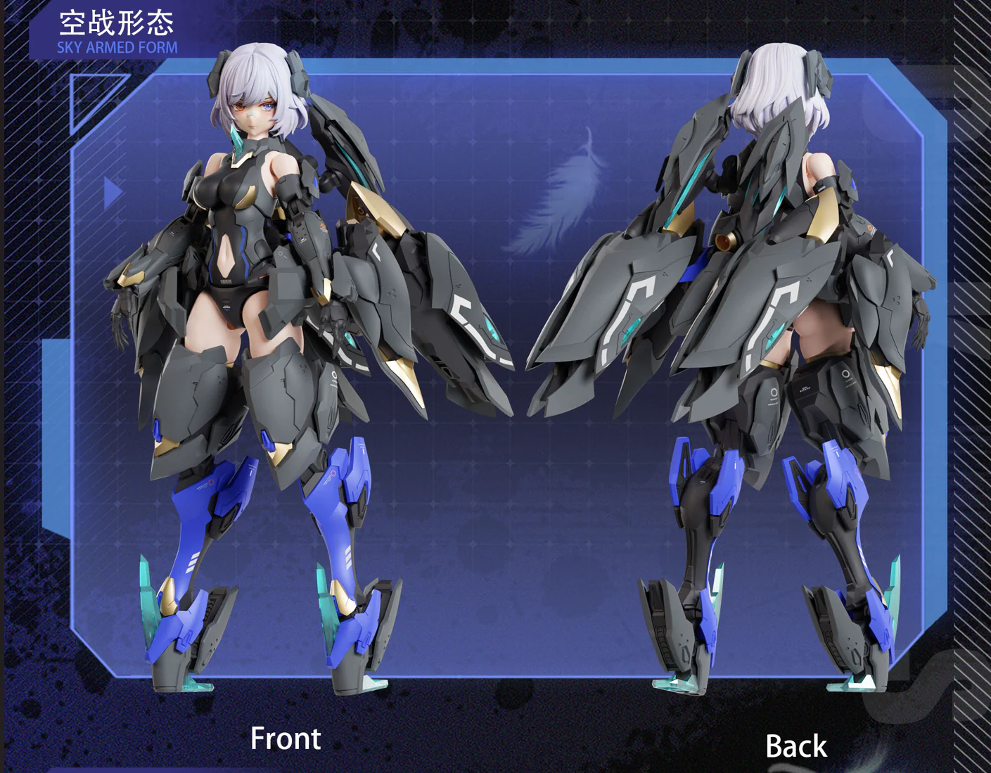 Mecha Angel Series Black Swan Elysia 1/12 Scale Model Kit - Image 4