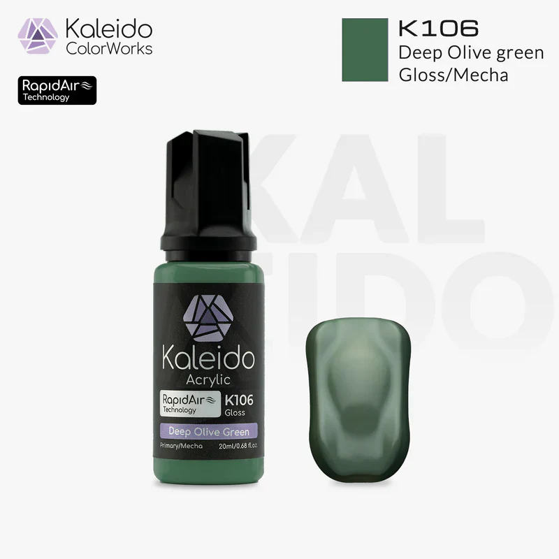 Kaleido ColorWorks K106 Deep Olive Green Mecha Colors 20ml - Image 2