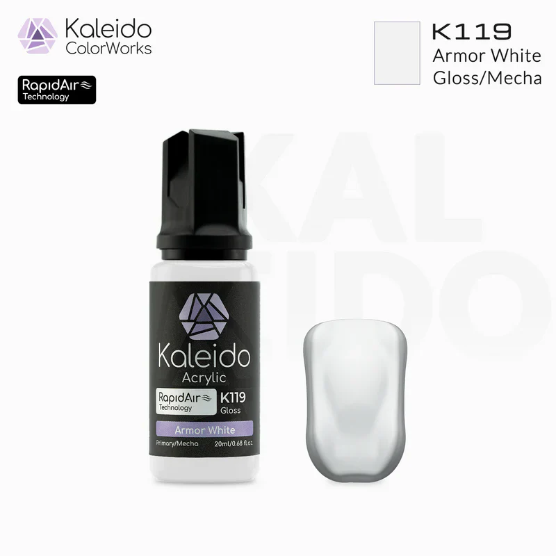 Kaleido ColorWorks K119 Armor White Mecha Colors 20ml - Image 2