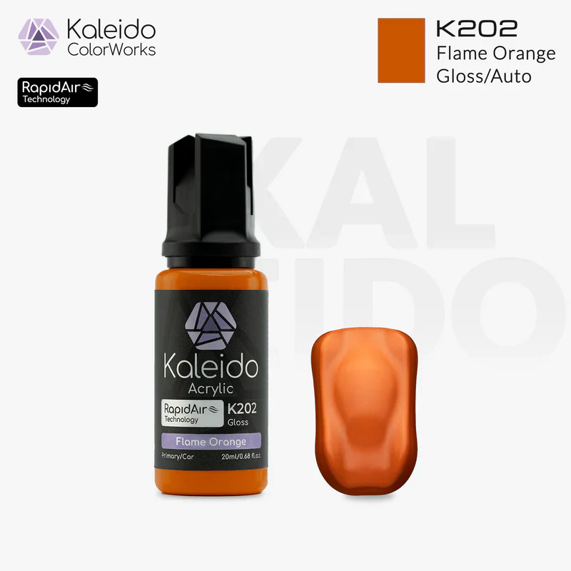 Kaleido ColorWorks K202 Flame Orange Auto Colors 20ml - Image 2