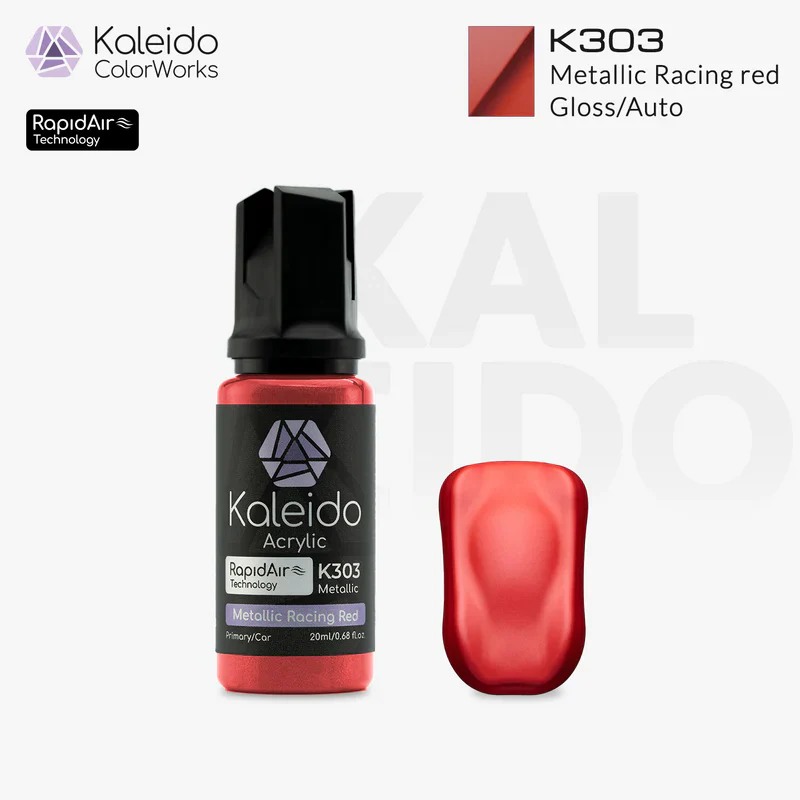 Kaleido ColorWorks K303 Metallic Racing Red Auto Colors 20ml - Image 2