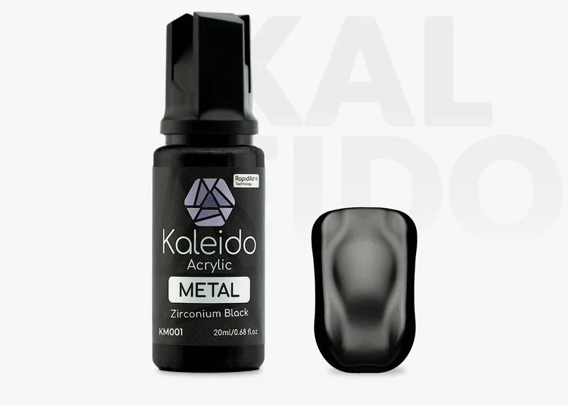 Kaleido ColorWorks KM001 Zirconium Black Metal Colors 20ml