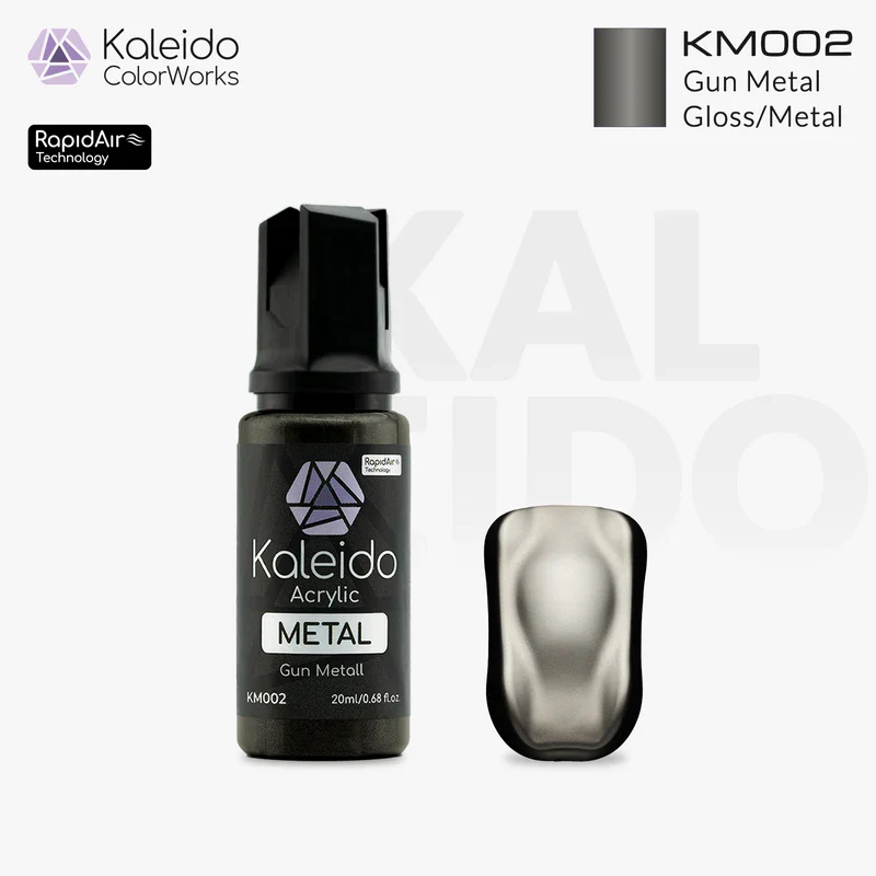 Kaleido ColorWorks KM002 Gun Metal Metal Colors 20ml - Image 2