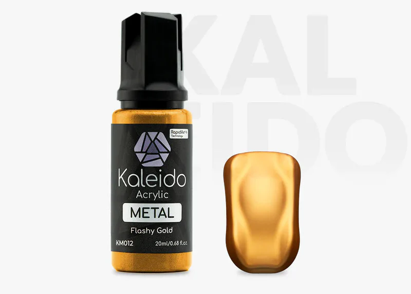 Kaleido ColorWorks KM012 Flashy Gold Metal Colors 20ml