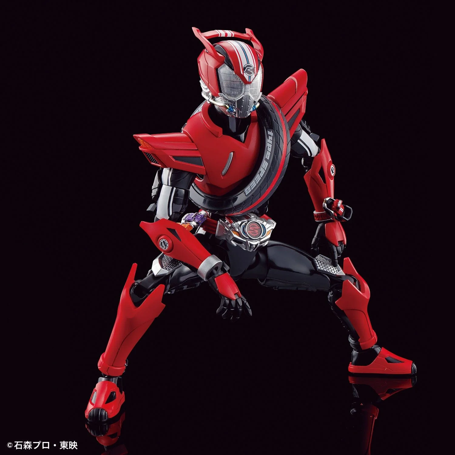 Kamen Rider Figure-rise Standard Kamen Rider Drive (Type Speed Ver.) Model Kit - Image 4