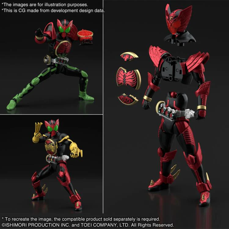 Kamen Rider OOO Figure-rise Standard Kamen Rider OOO (Tajadoru Combo) Model Kit - Image 9