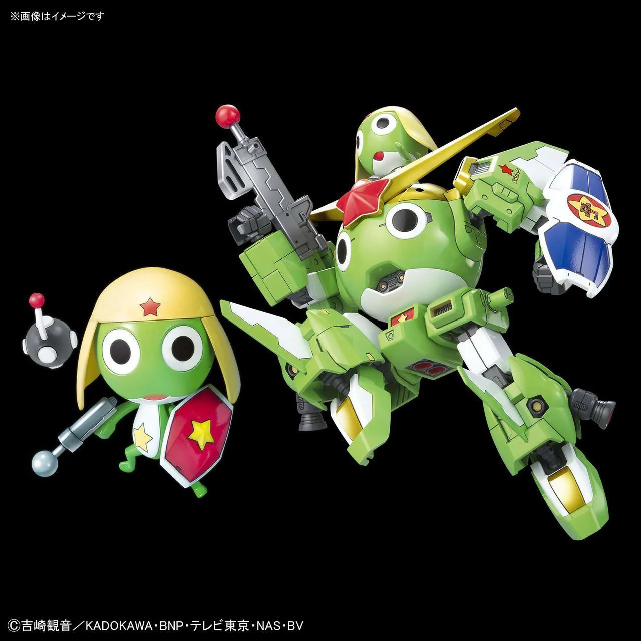 KERORO GUNSO PLAMO COLLECTION KERORO GUNSO & KERORO ROBO MK-II ANNIVERSARY SPECIAL Ver. - Image 3