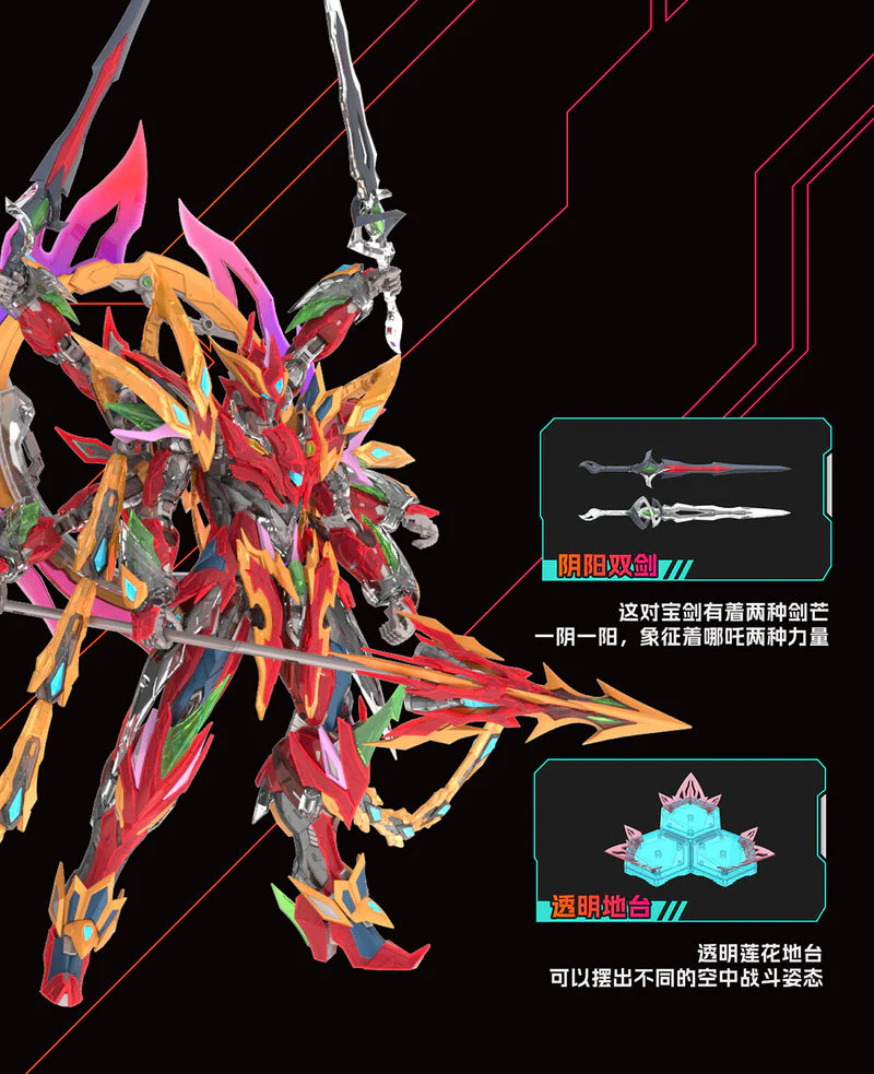 Legend of Star General MNP-XH04T NeZha (Transparent Ver.) Model Kit - Image 12