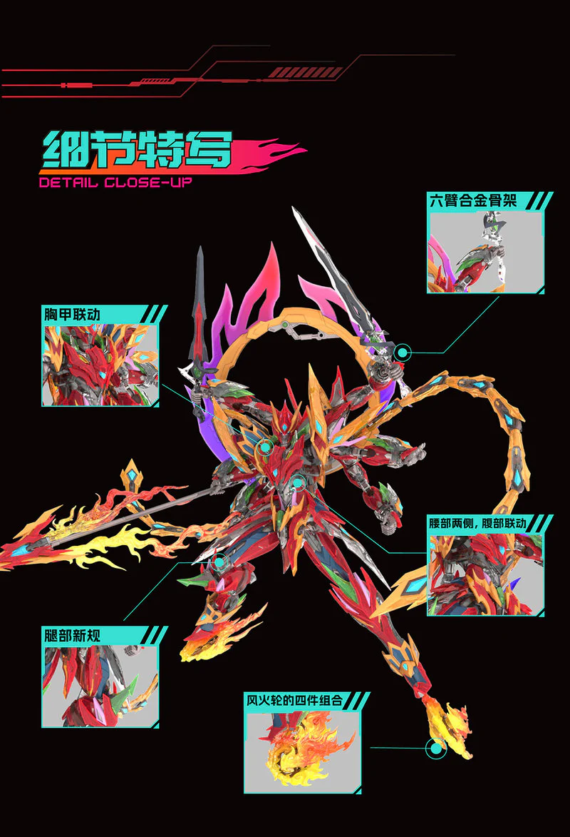 Legend of Star General MNP-XH04T NeZha (Transparent Ver.) Model Kit - Image 8