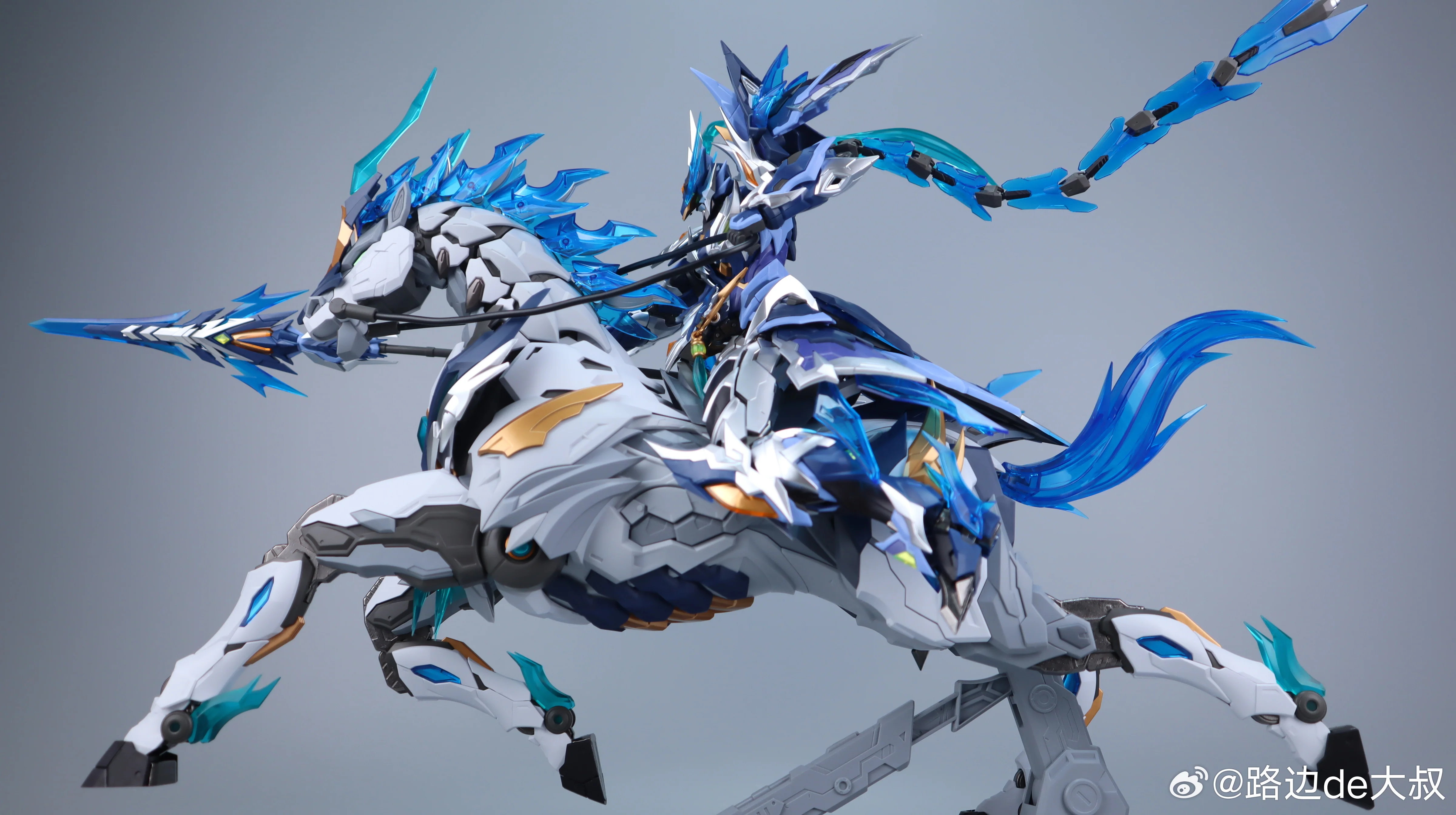 Legend of Star General MNP-XH05 Zhao Yun & White Dragon Horse Model Kit - Image 4